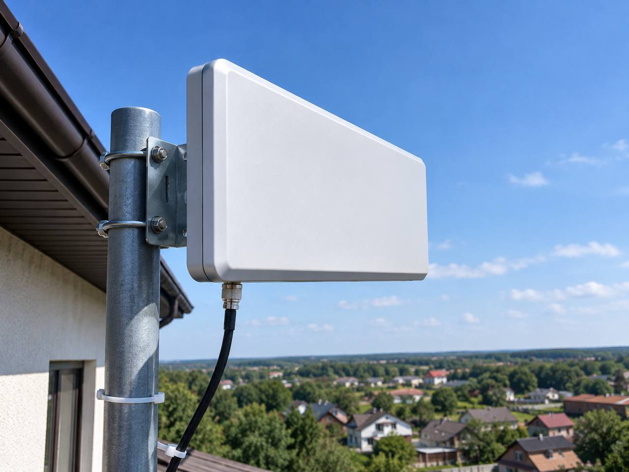 Направленная антенна 4G на доме